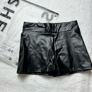 Shein “Leather” Mini Shorts